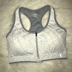Zip Up Sports Bra